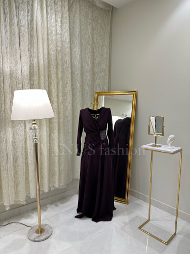 فستان سهرة طويل ( 3 الوان) 3817