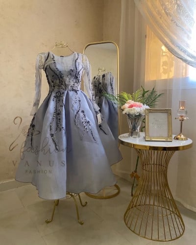 فستان سهرة ميدي 3245