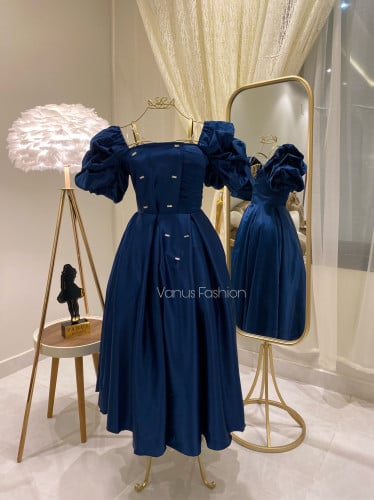 فستان سهرة ميدي 3341