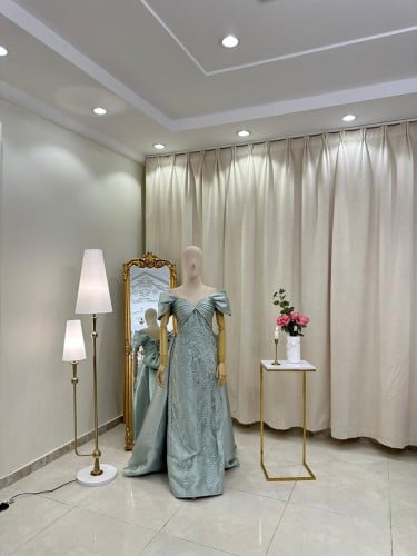 فستان سهرة طويل ( 3 ألوان)  4047