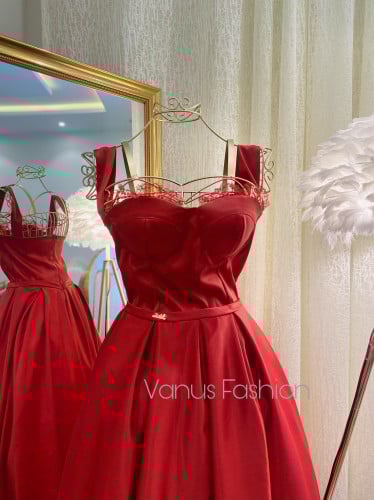 فستان سهرة ميدي 3410