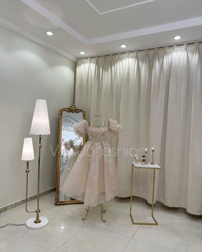 فستان سهرة ميدي  4108