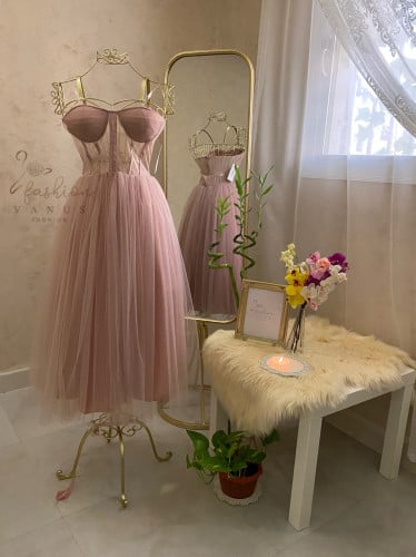 فستان ناعم ميدي 2047