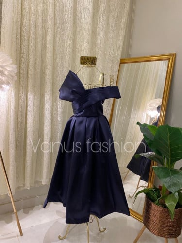 فستان سهرة ميدي ( 4 الوان ) 3527