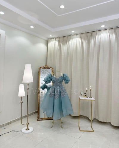 فستان سهرة ميدي 4075