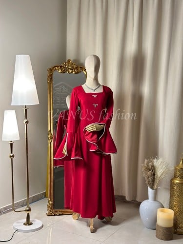 فستان طويل  ( 3 الوان) 4270