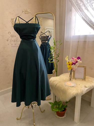 فستان سهرة ميدي 2056