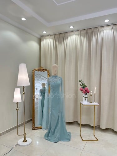 فستان سترتس طويل  4165