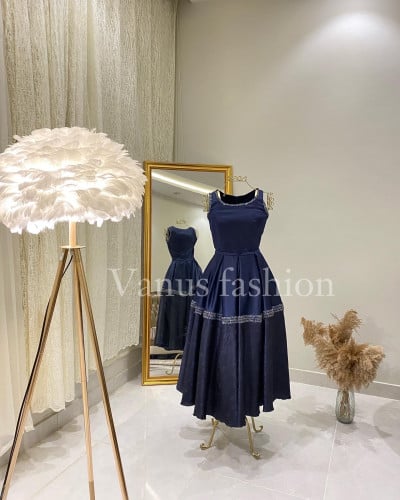 فستان سهرة ميدي 3588