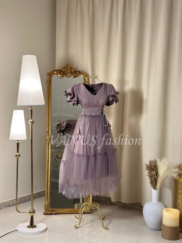 فستان ميدي ( 3 الوان)  4298