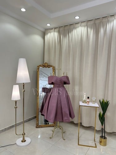 فستان سهرة ميدي ( 3 الوان)  4206