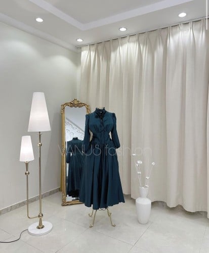 فستان سهرة ميدي ( 3 ألوان) 4106