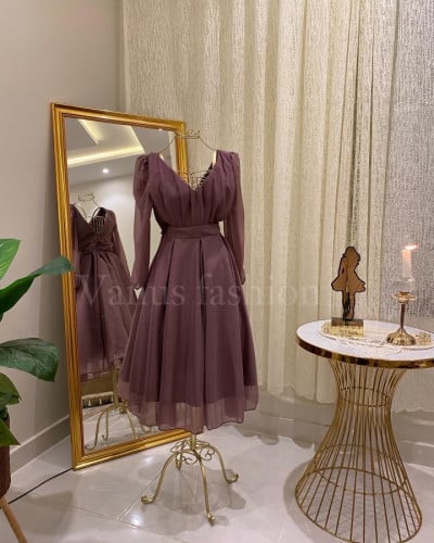 فستان ميدي  ( 3 الوان ) 3447