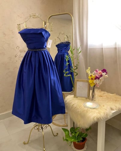 فستان سهرة ازرق  2045