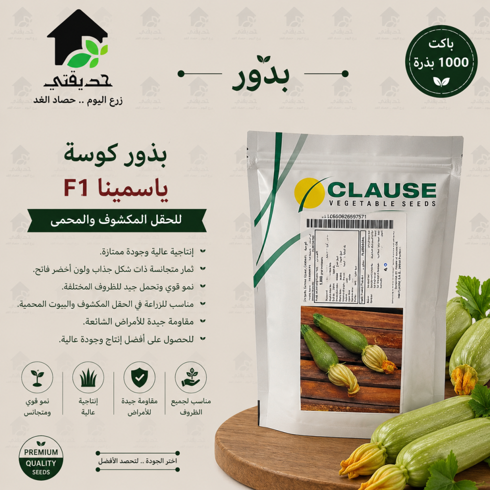 كوسة ياسمينا F1 - باكت 1000 بذرة