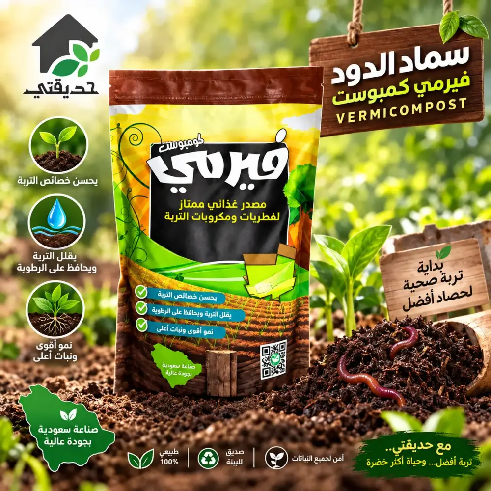 سماد ديدان الأرض العضوي لتحسين التربة