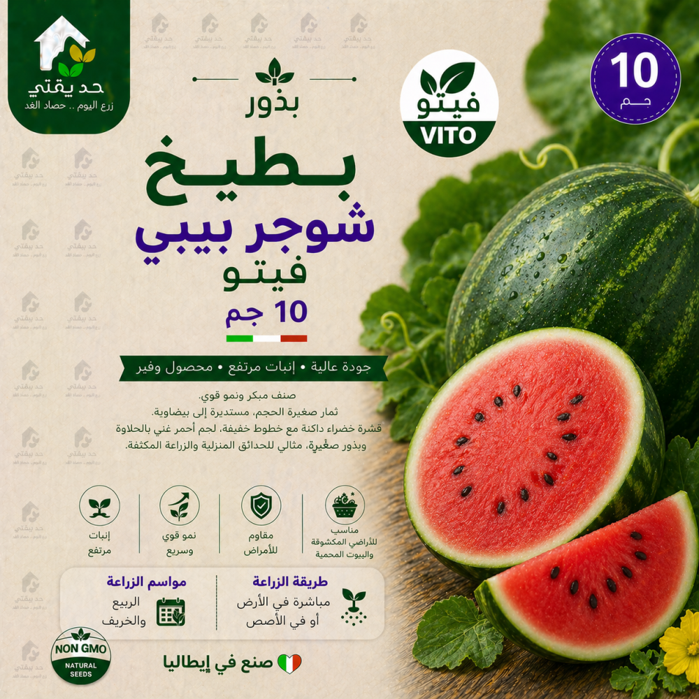 بذور بطيخ شوجر بيبي 10 جم فيتو