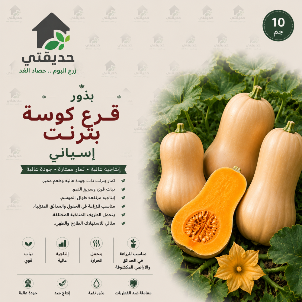 بذور قرع كوسه بترنت باكت 10 غم - اسباني