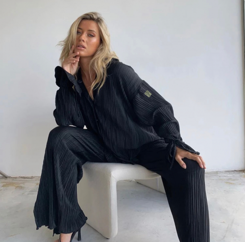 طقم قطعتين ستايل فضفاض oversize R3
