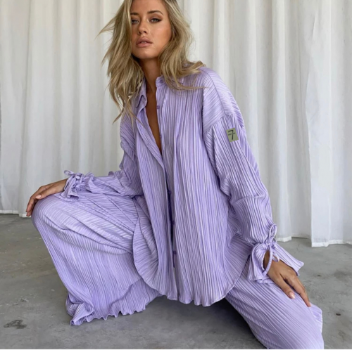 طقم قطعتين ستايل فضفاض oversize R2