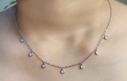 Silver choker
