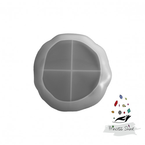 479 - قالب سيليكون صينية دائري متعرج