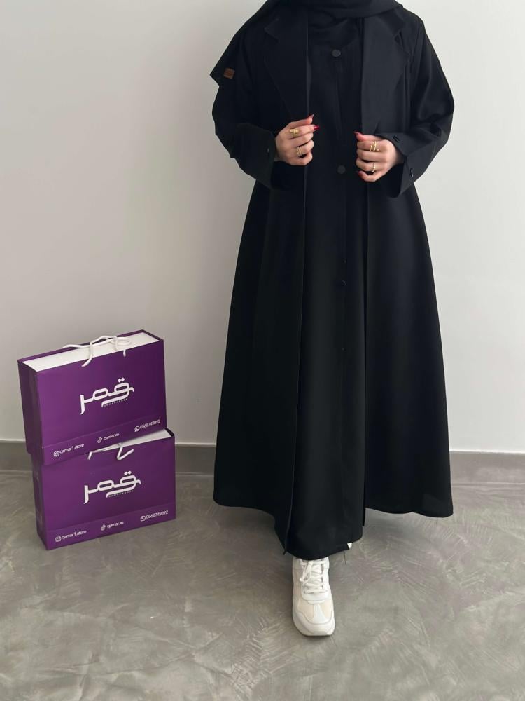 احدث تصميمات العبايات السوداء