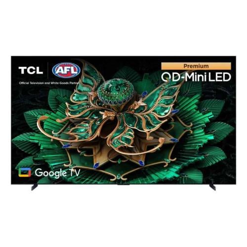شاشة تي سي ال سمارت QD-MiniLED، مقاس 75 بوصة، دولبي أتموس، تعتيم محلي، نظام تشغيل Google - 75C7k