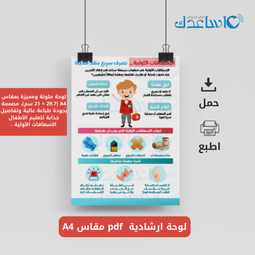 لوحة الإسعافات الأولية