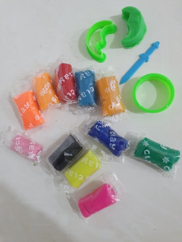 صلصال صغير ١٢ إصبع + ادوات