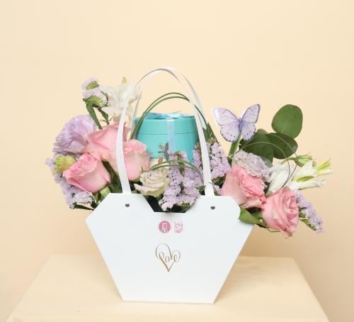 شنطة يد السعادة مع شوكلت