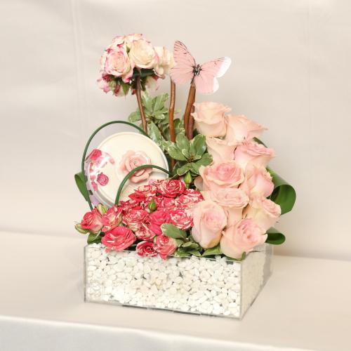 فازة  ورد مع شوكيلت