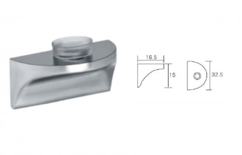 حامل زجاج لون كروم