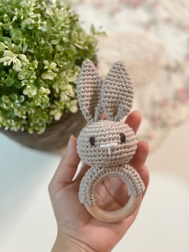 خرخيشة كورشية أرنب لون رمادي