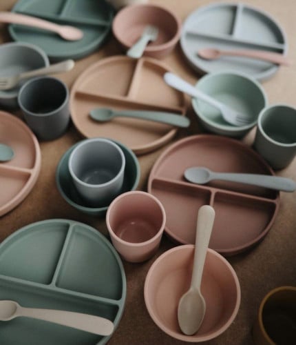 طبق طعام من السيليكون من موشي