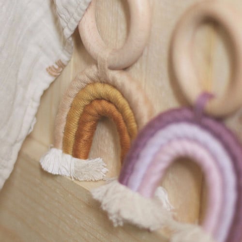 Rainbow pendant shades of violet