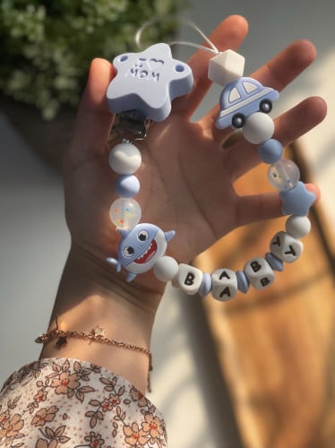 تعليقة سيليكون بيبي شارك أولاد