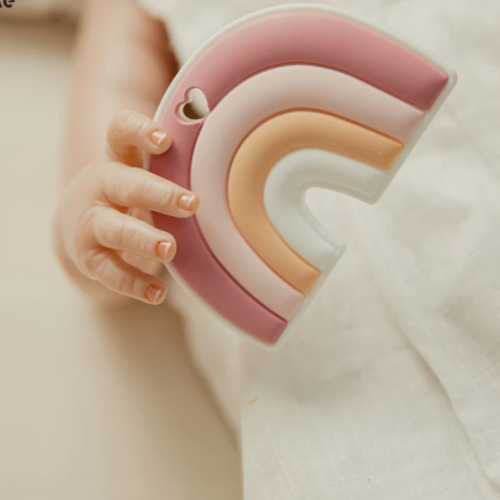 Pink Tone Rainbow Teether