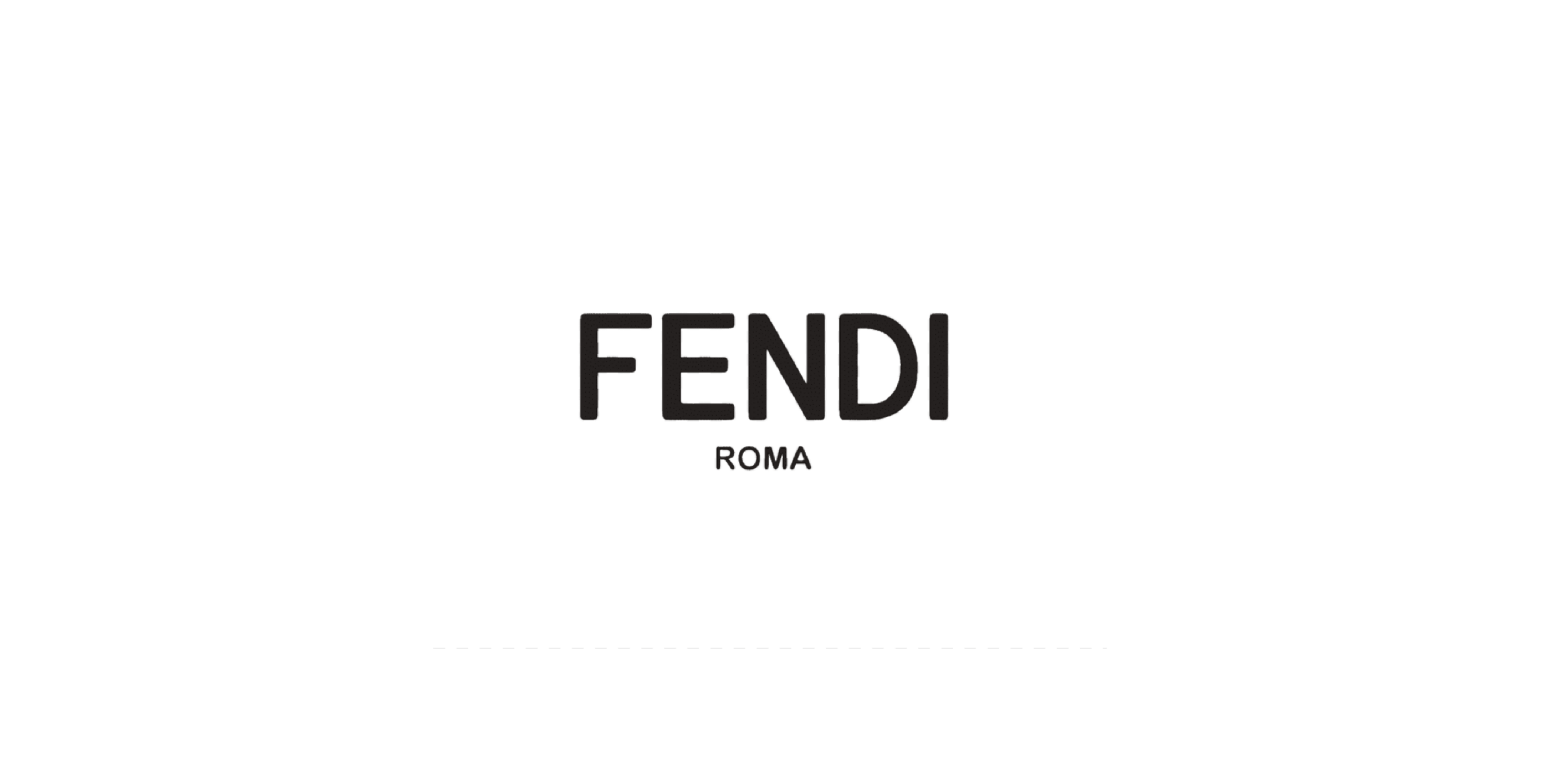 Fendi логотип на белом фоне