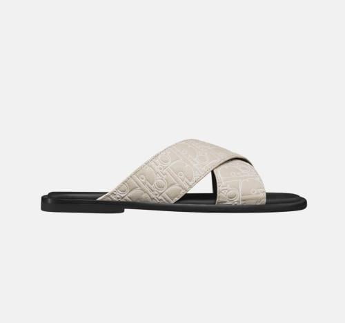 DIOR Alias Slide Slippers Men Beige