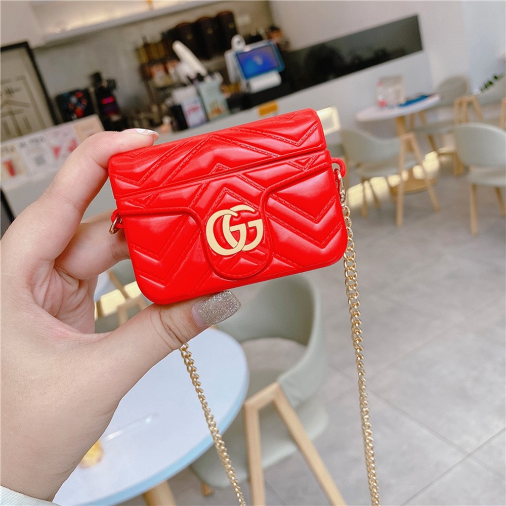 red gucci airpod case