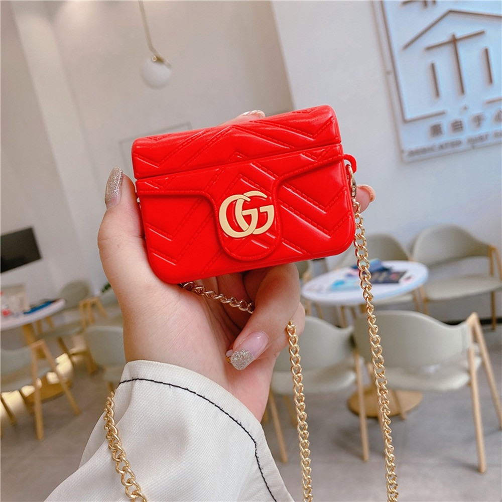 red gucci airpod case