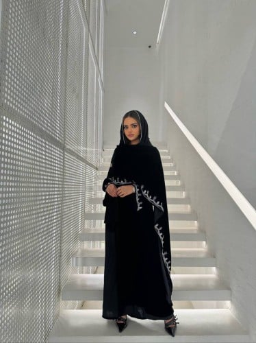 عباية الأميرة (مخمل وشك يدوي)