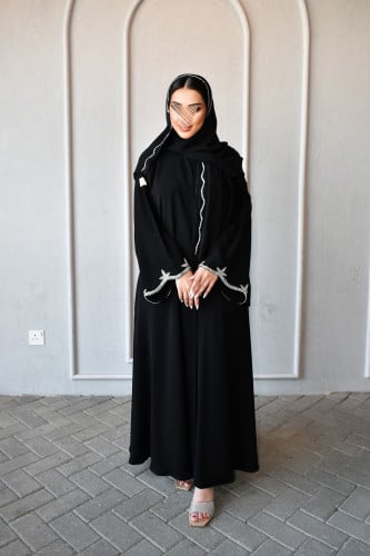 عباية كلوش +شك اطراف كرستال