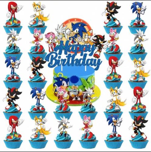 تغريسات كيك سونيك عيد ميلاد سعيد Sonic Happy Birth...