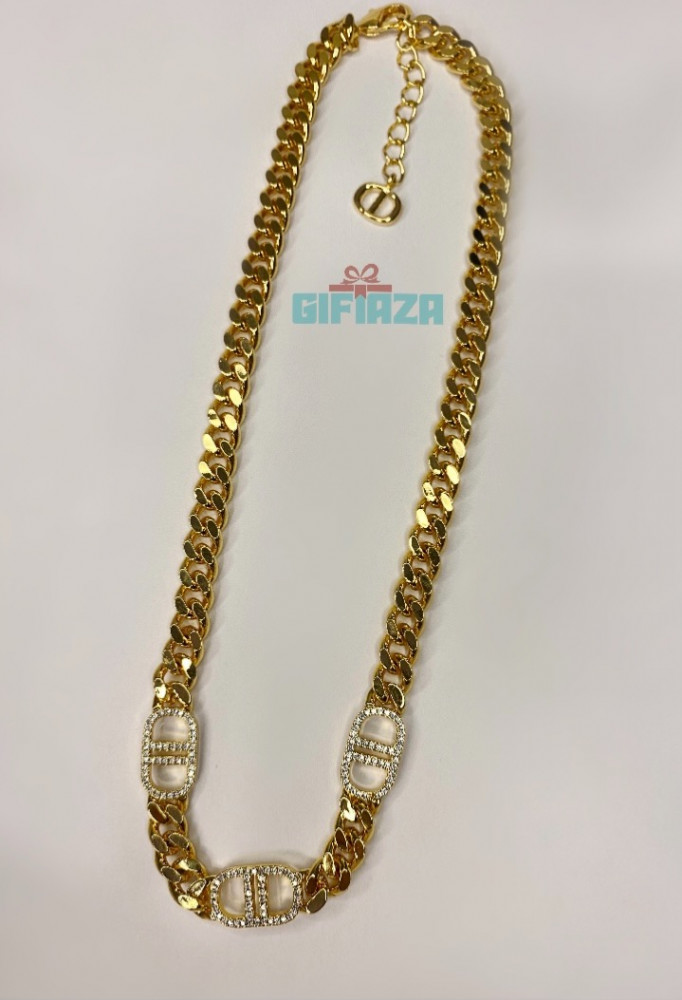 Dior chain CD with crystals, chain model, without accessories