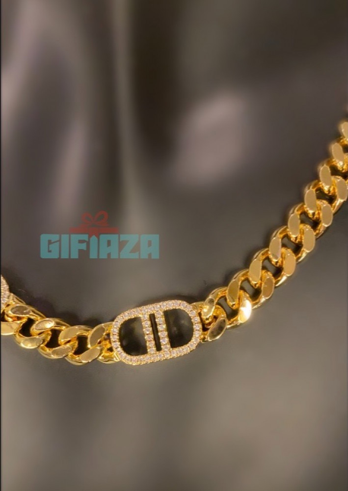 Dior chain CD with crystals, chain model, without accessories