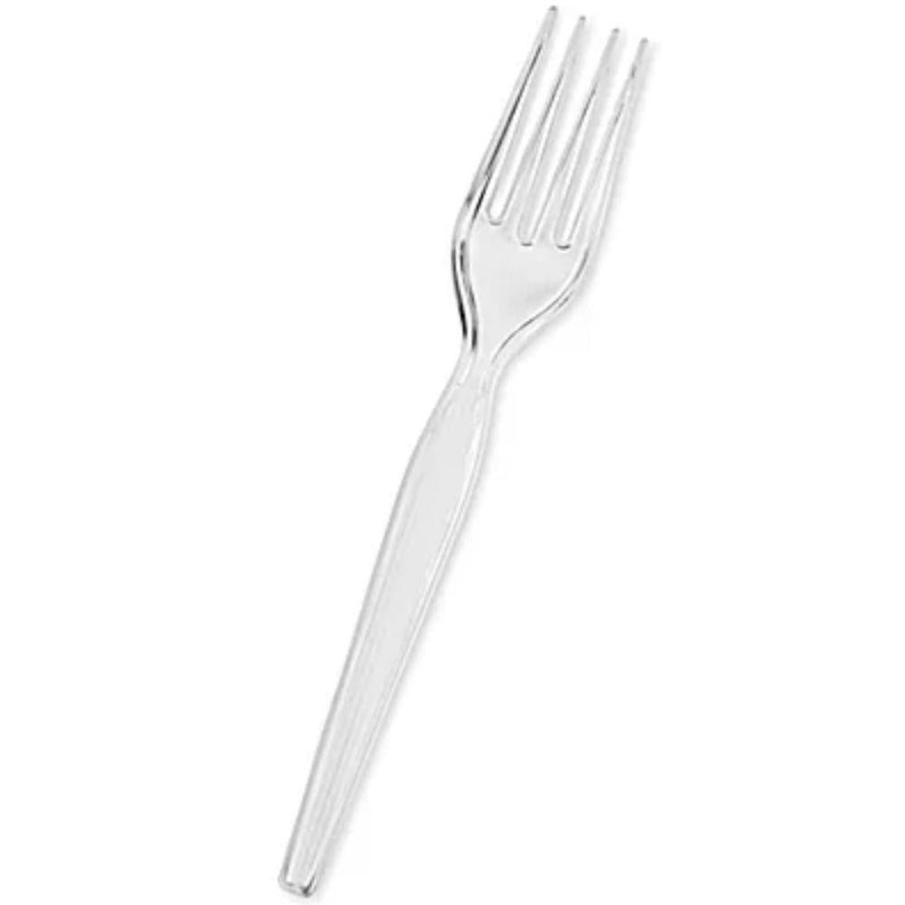 شوكة بلاستيك شفاف 50 حبة