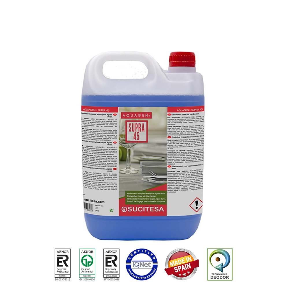 اكواجين سوبرا 45 ملمع الأطباق 5 لتر