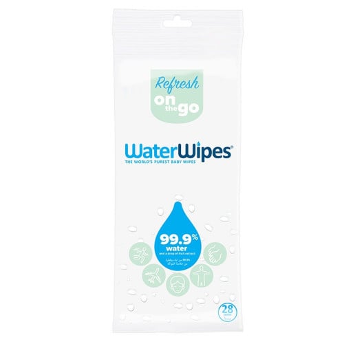 مناديل ووتروايبس 28 منديل , WaterWipes on the go